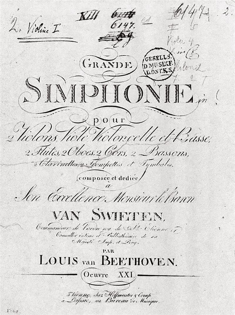 Beethoven Simphonie No. 1 [1800]
