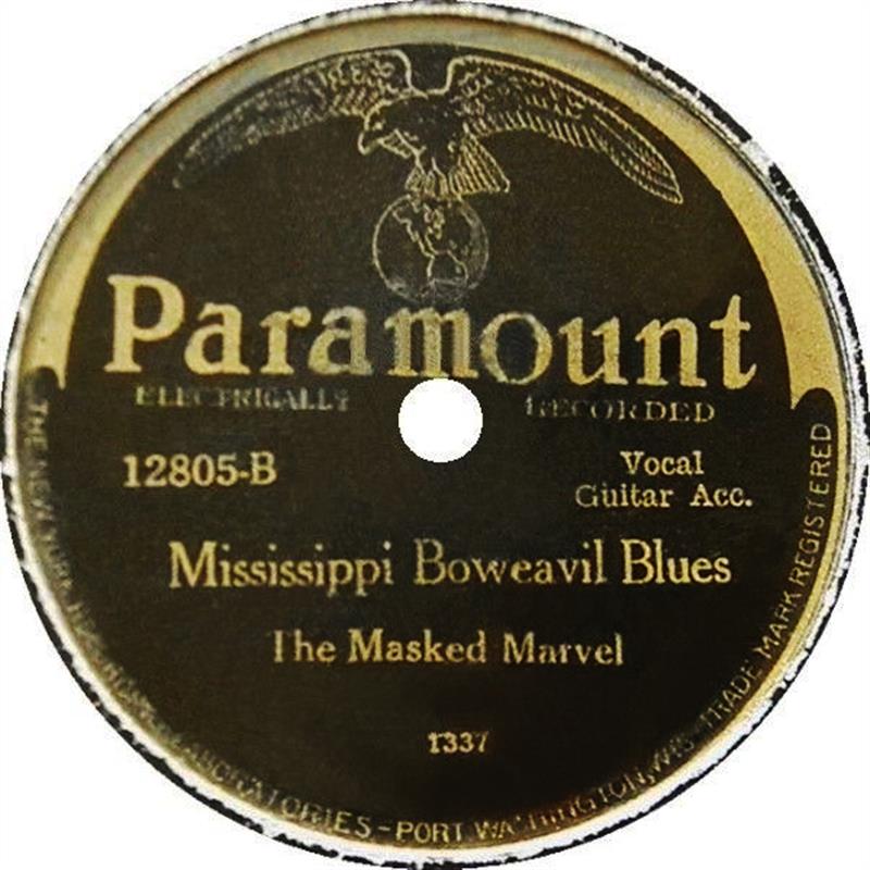 Mississippi Boweavil Blues - The Masked Marvel
