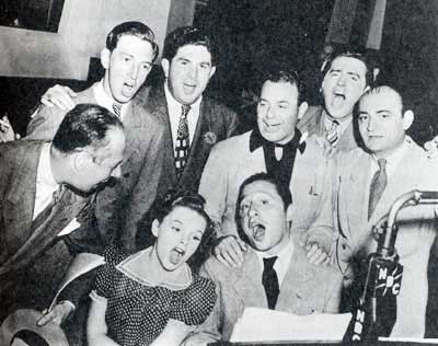 Harold Arlen singing with Oz cast, Yip Harburg
