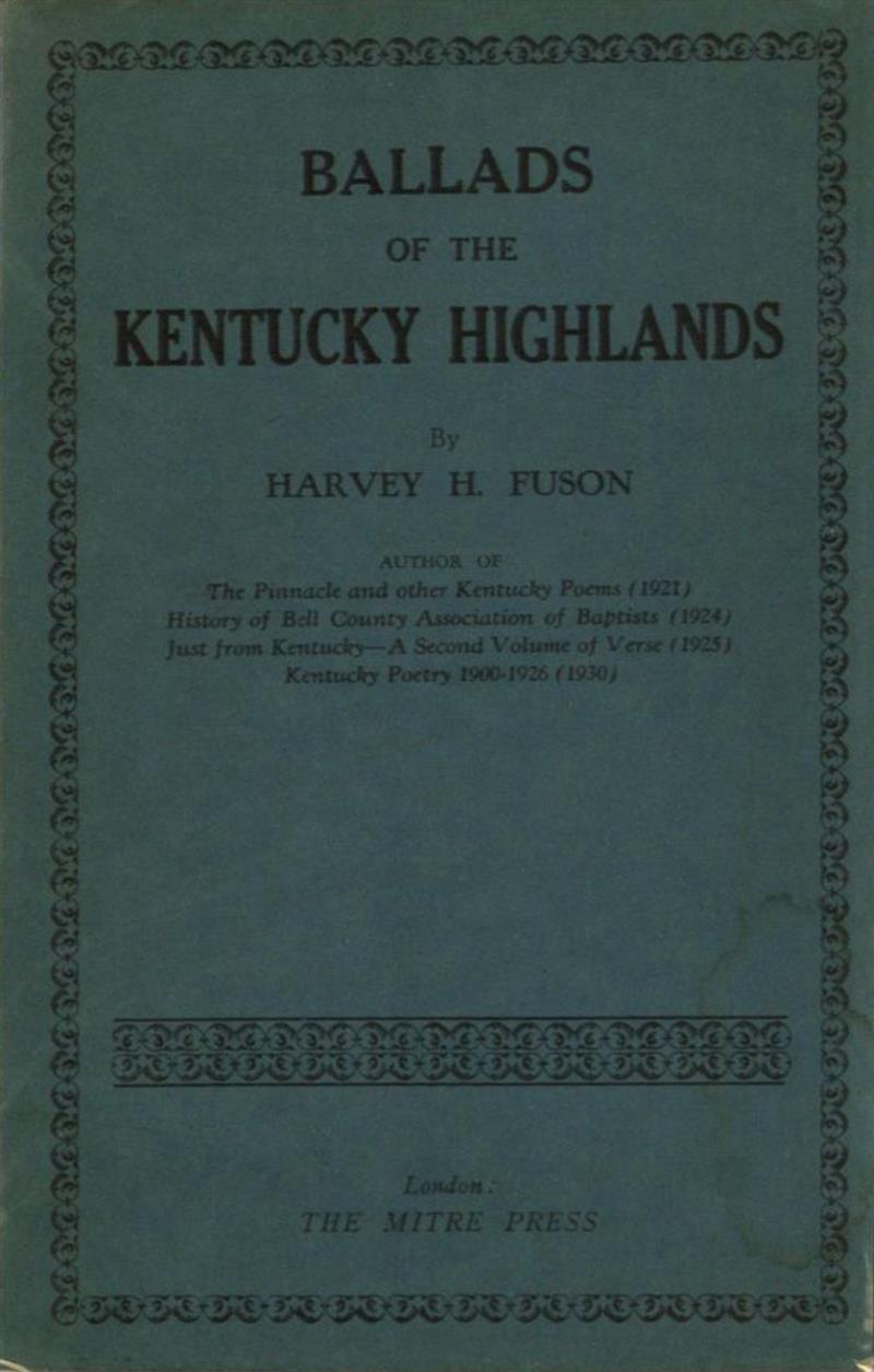 Ballads of the Kentucky Highlands (1931)