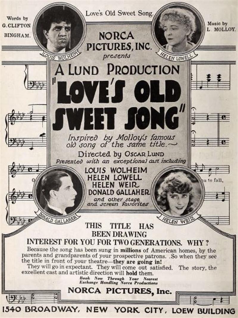 Love's Old Sweet Song (1923 film)