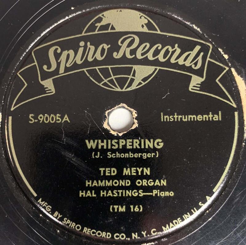 Whispering - Spiro Records 9005A