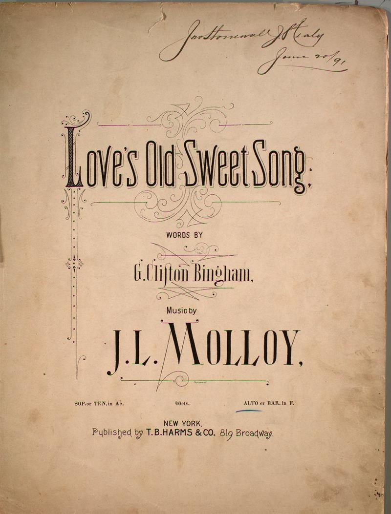 Love's Old Sweet Song (T. B. Harms)