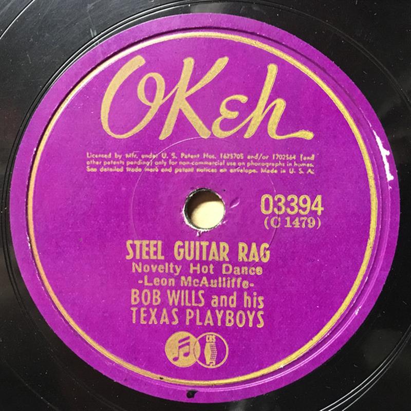 Steel Guitar Rag - OKeh 03394