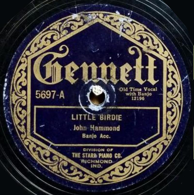 Little Birdie - Gennett 5697-A (John Hammond 1925)