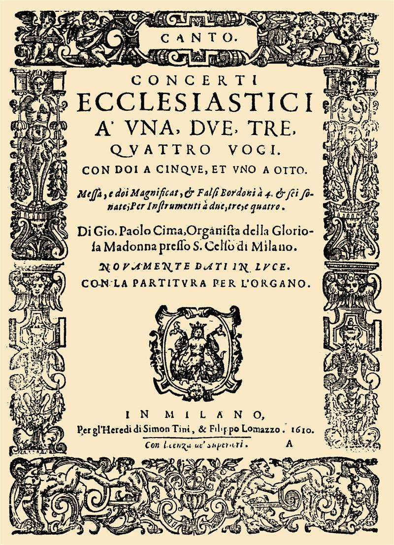 Concerti Ecclesiastici (Cimi - Milan 1610)