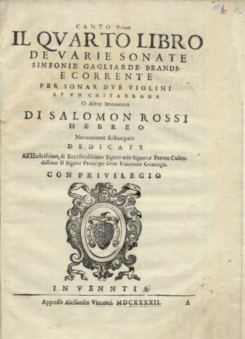 Il quarto libro de varie sonate (Venice 1642)