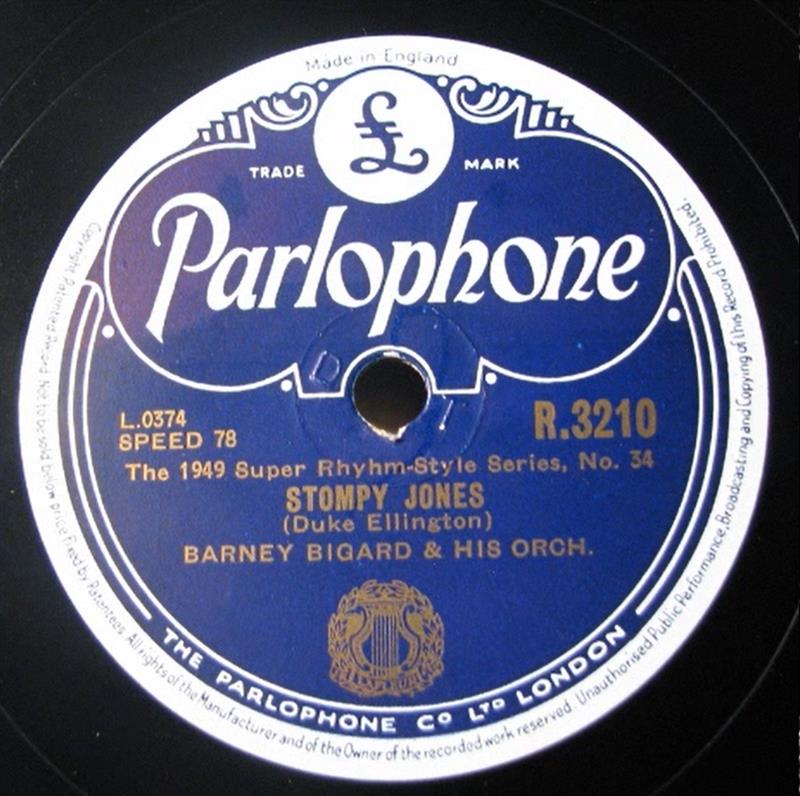 Stompy Jones - Parlophone R3210 (Bigard)