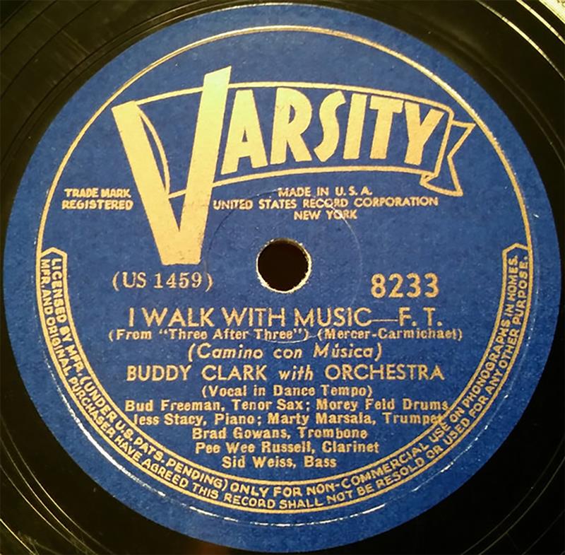 I Walk With Music - Varsity 8233 (1939)