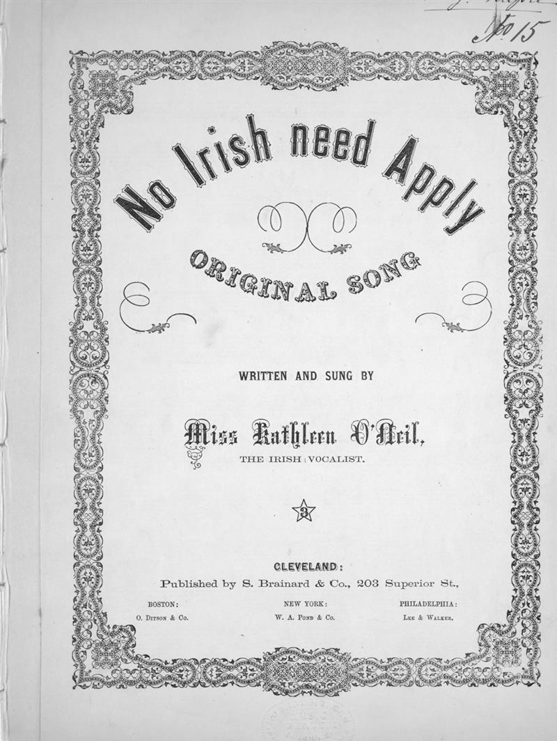 No Irish Need Apply (1863)