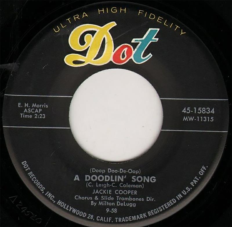 Doop-Doo-De-Doop (A Doodlin' Song) - Jackie Cooper - Dot Records MW-11314