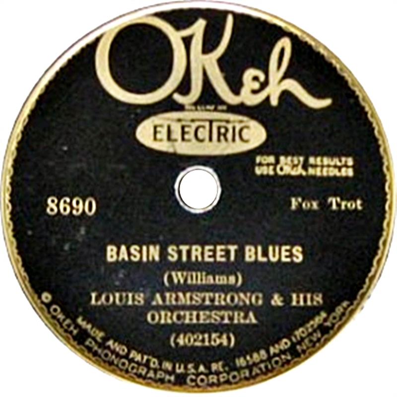 Basin Street Blues - Okeh 1928 Louis Armstrong