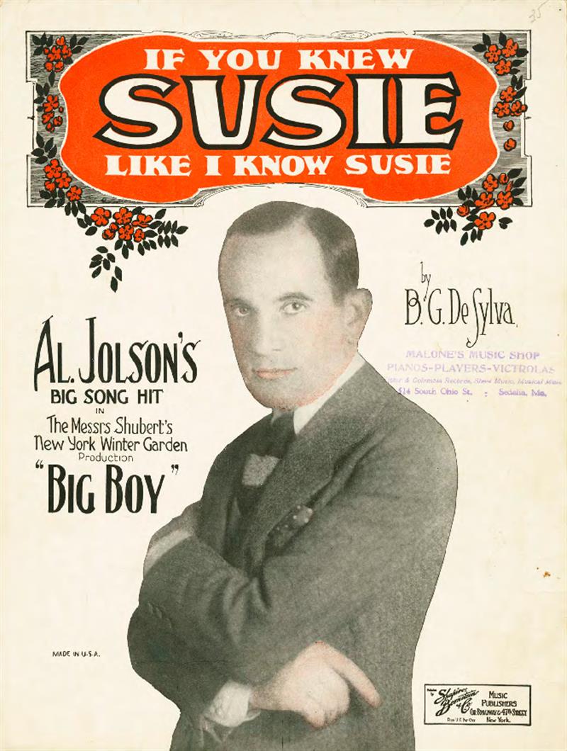 If You Knew Susie - Al Jolson Big Boy