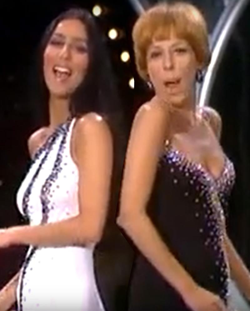 Variety - Cher & Carol on the Carol Burnett show 1975
