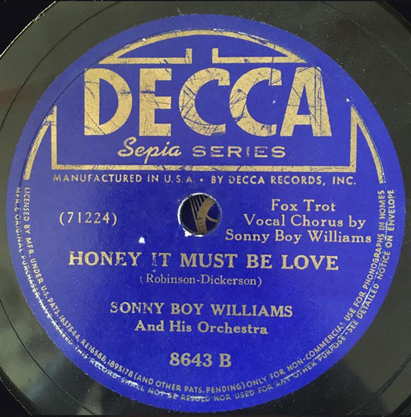 Honey, It Must Be Love - DECCA 8643 B