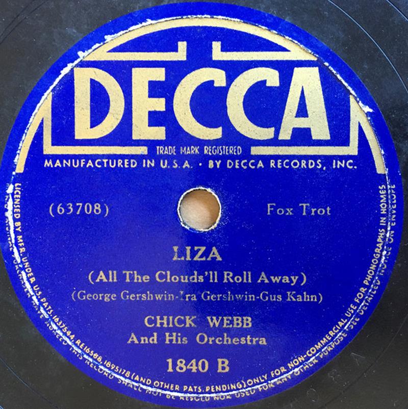 Liza - DECCA 1840 B - Chick Webb