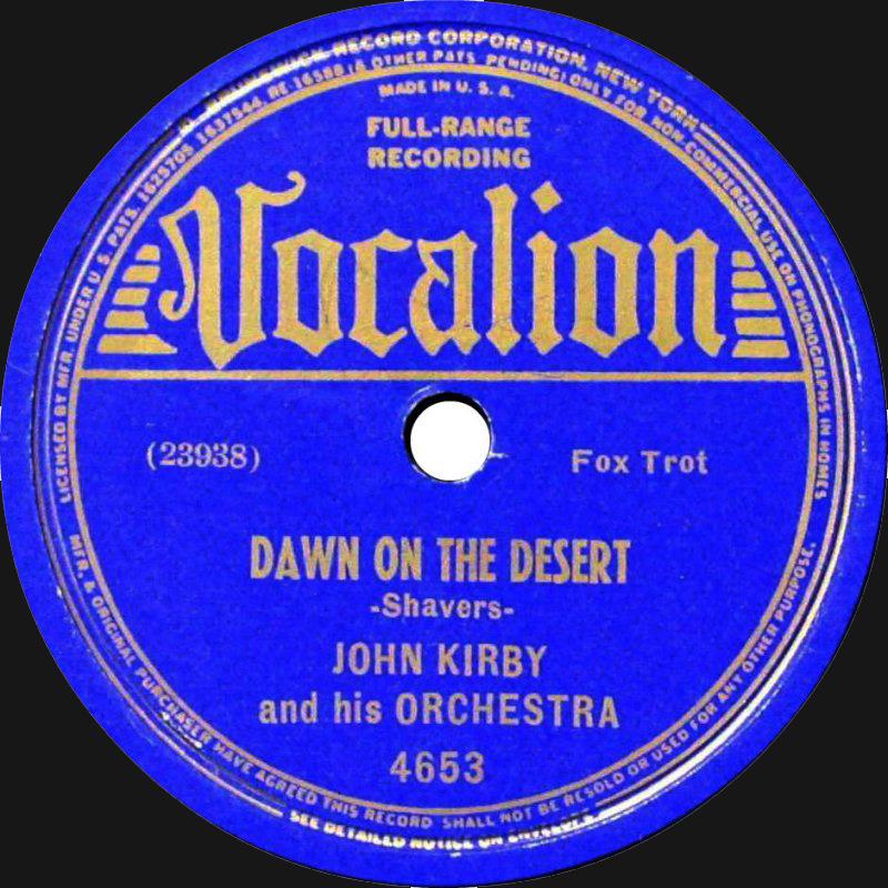 Dawn On The Desert - Vocalion 4653