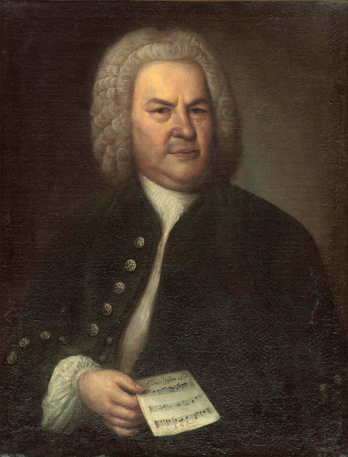 Johann Sebastian Bach (1746 by Elias Gottlob Haussmann)