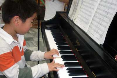 Youth at piano