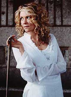 Natalie MacMaster in white with bow