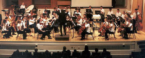 OFAM's YAA orchestra, August 2000.
