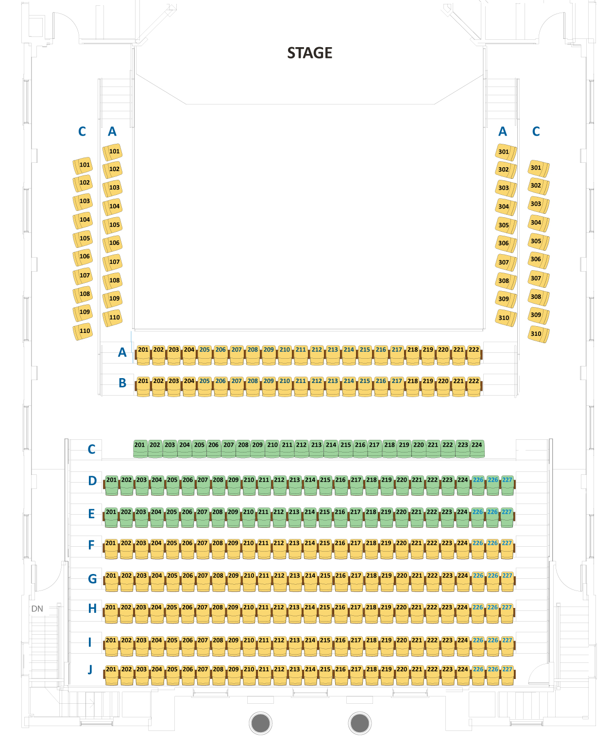 The Shedd Institute Seating Chart